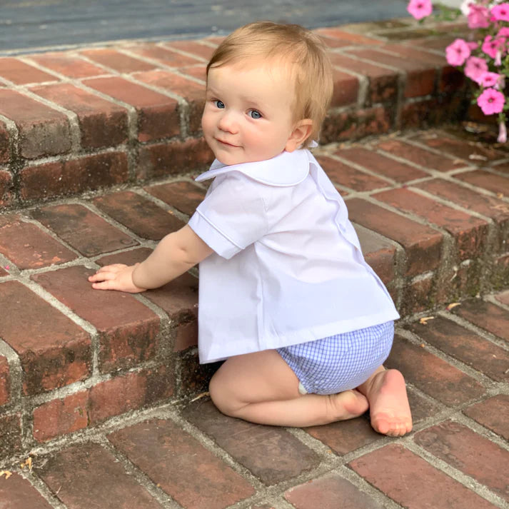 Windowpane Bloomers - Navy Blue