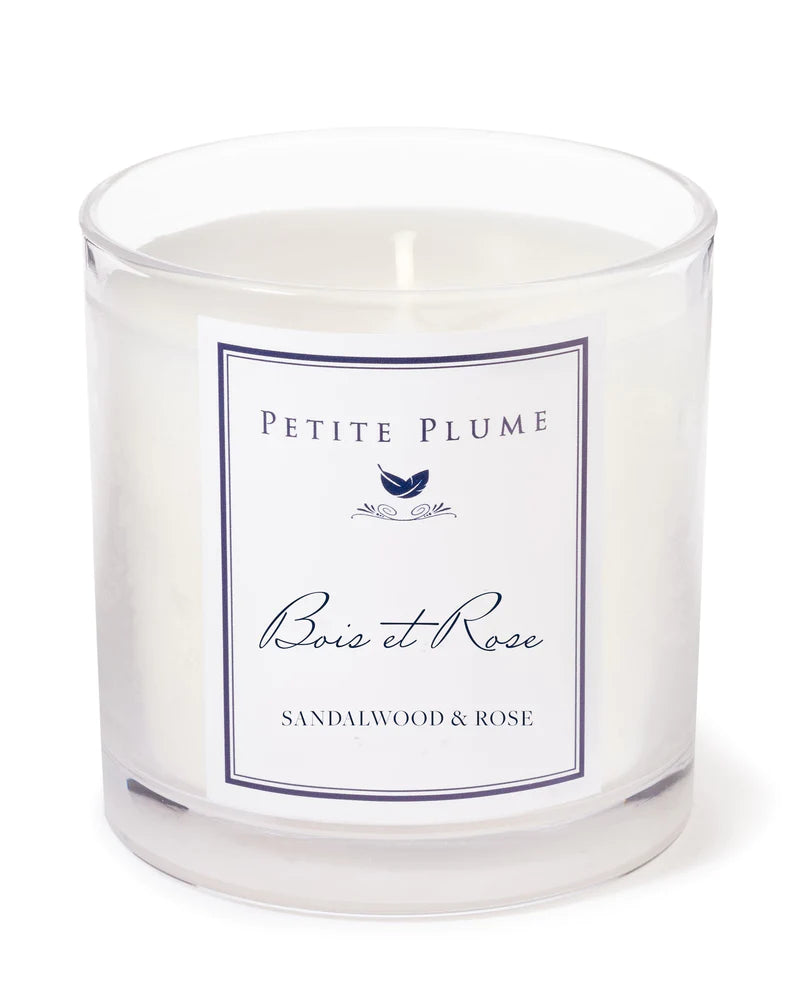 Petite Plume Bois et Rose Candle
