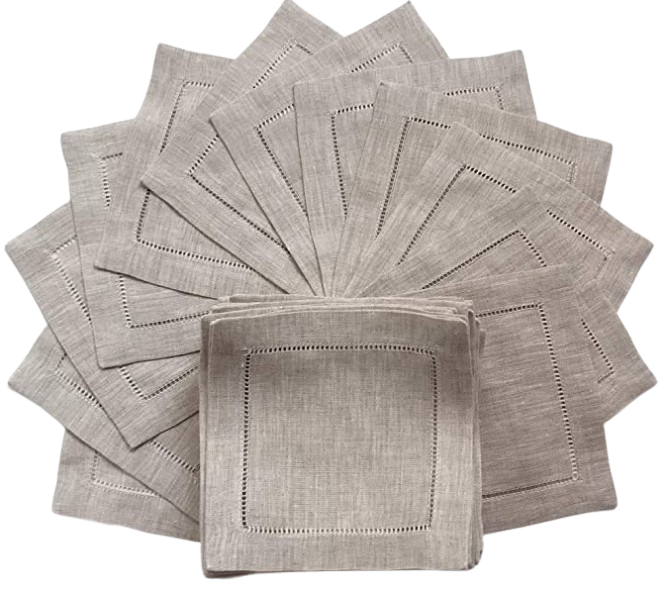 Hemstitch Cocktail Napkins