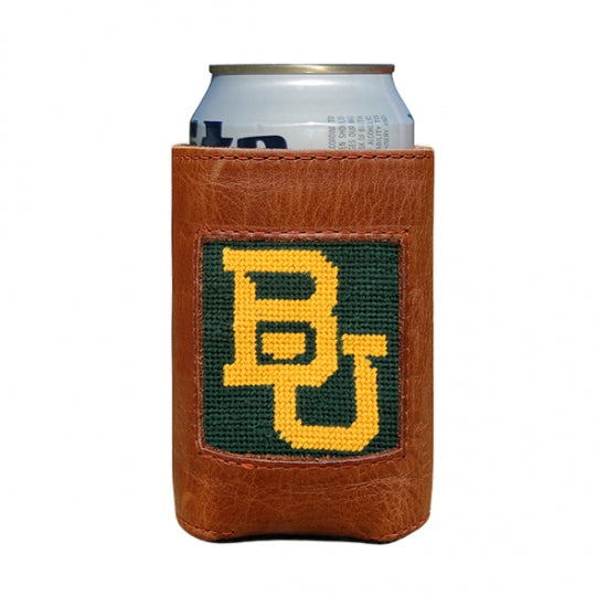 Baylor Needlepoint Can Cooler