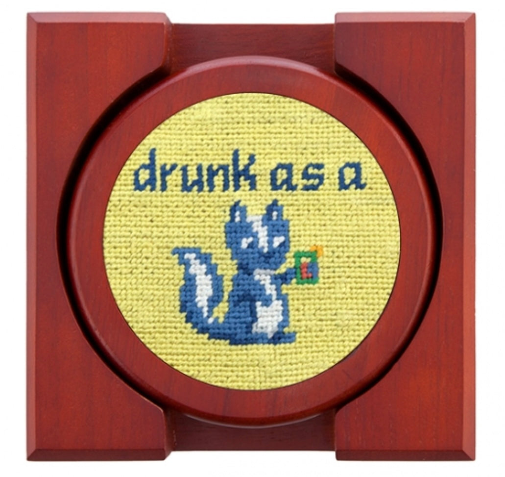Cocktail Critters Needlepoint Coasters